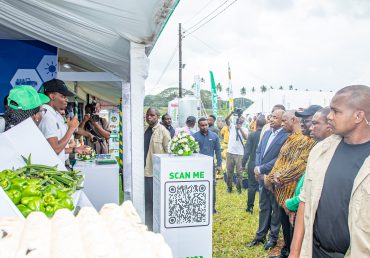 President Hussein Ali Mwinyi visits the TADB booth at the 7th “Nane Nane” Agricultural Show 2024, Dole Kizimbani – Unguja